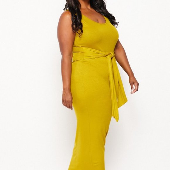 Plus Size Ribbed Tank Dress - Picture 3 of 5